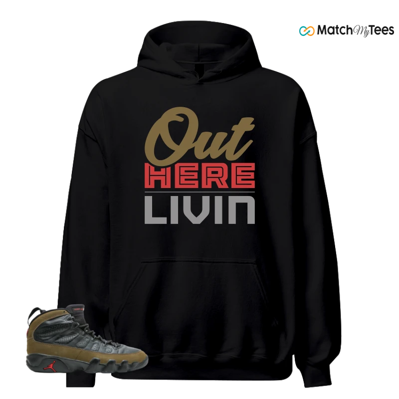NIKE JORDAN 9 OG OLIVE (1993) SNEAKER Matching Tees hoodie