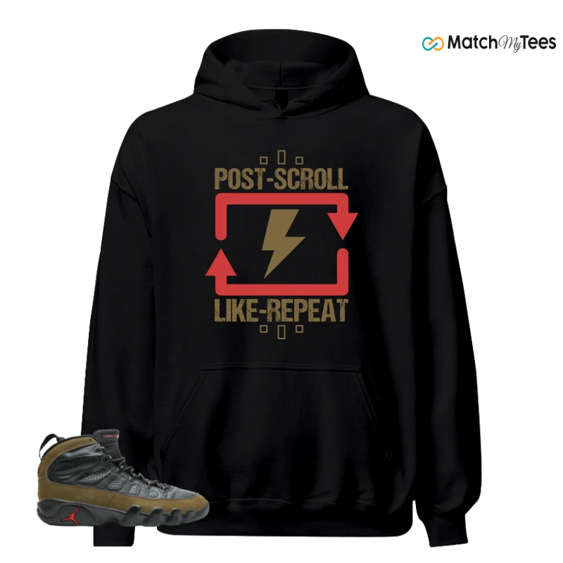 NIKE JORDAN 9 OG OLIVE (1993) SNEAKER Matching Tees hoodie
