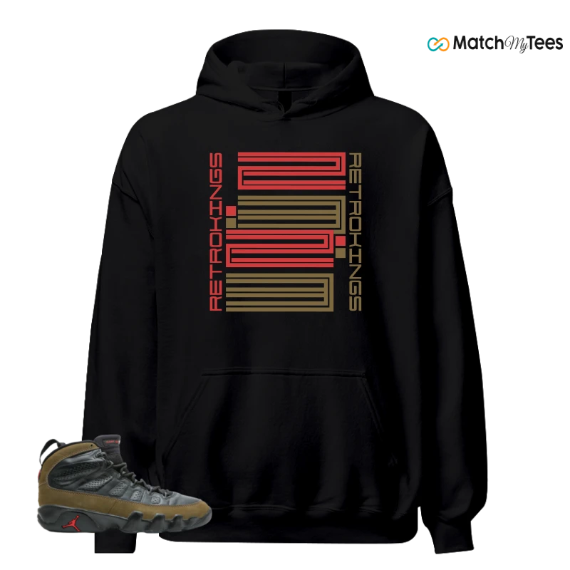NIKE JORDAN 9 OG OLIVE (1993) SNEAKER Matching Tees hoodie