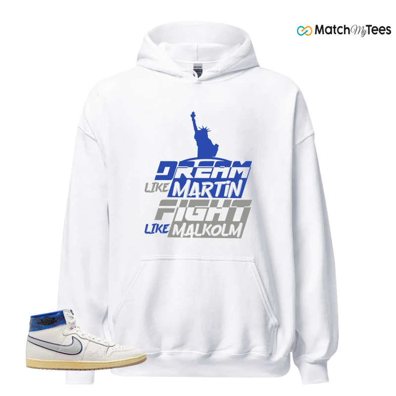 NIKE JORDAN AIR SHIP X AWAKE NY GAME ROYAL SNEAKER Matching Tees hoodie