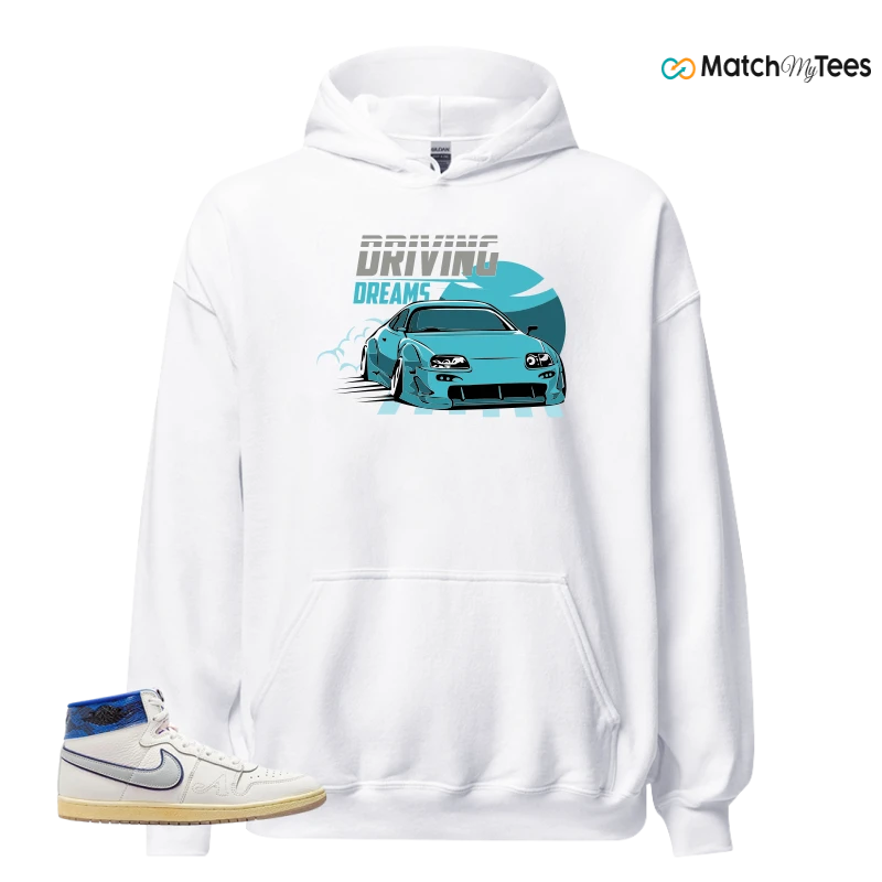 NIKE JORDAN AIR SHIP X AWAKE NY GAME ROYAL SNEAKER Matching Tees hoodie