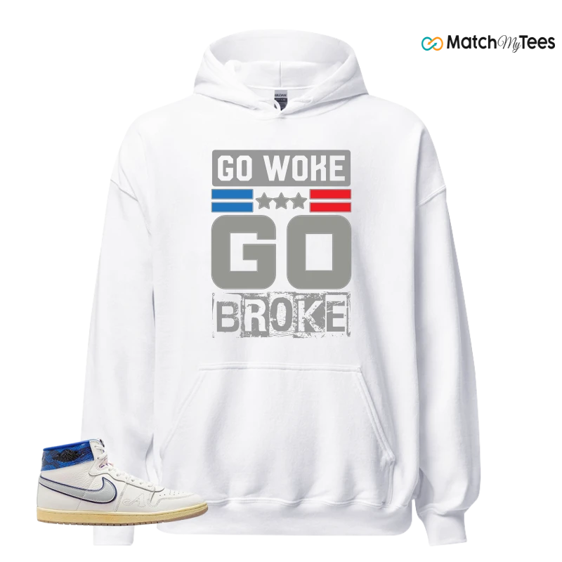 NIKE JORDAN AIR SHIP X AWAKE NY GAME ROYAL SNEAKER Matching Tees Hoodie for Men