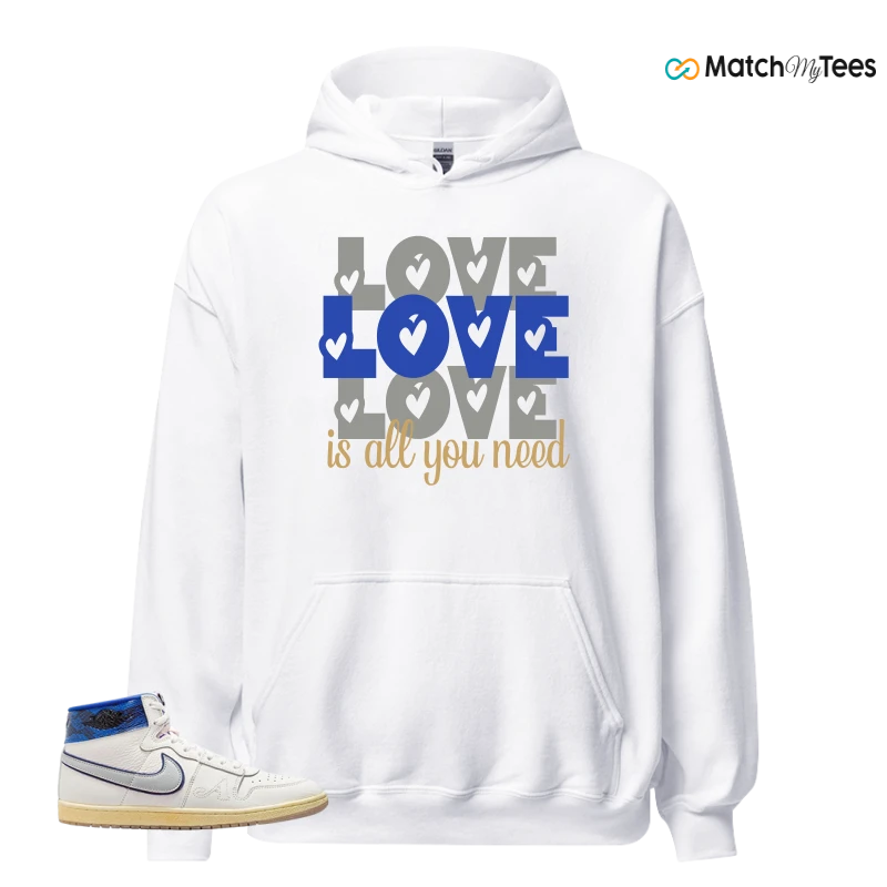 NIKE JORDAN AIR SHIP X AWAKE NY GAME ROYAL SNEAKER Matching Tees hoodie