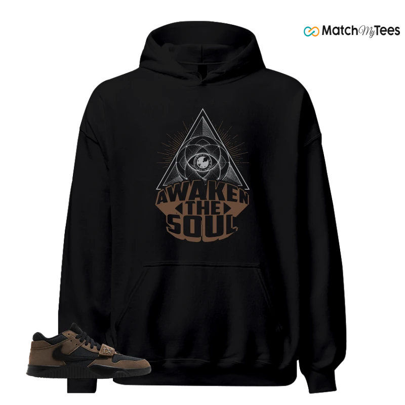 NIKE JORDAN JUMPMAN JACK TRAVIS SCOTT DARK MOCHA SNEAKER Matching Tees hoodie