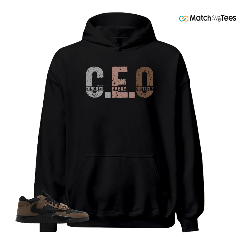 NIKE JORDAN JUMPMAN JACK TRAVIS SCOTT DARK MOCHA SNEAKER Matching Tees hoodie
