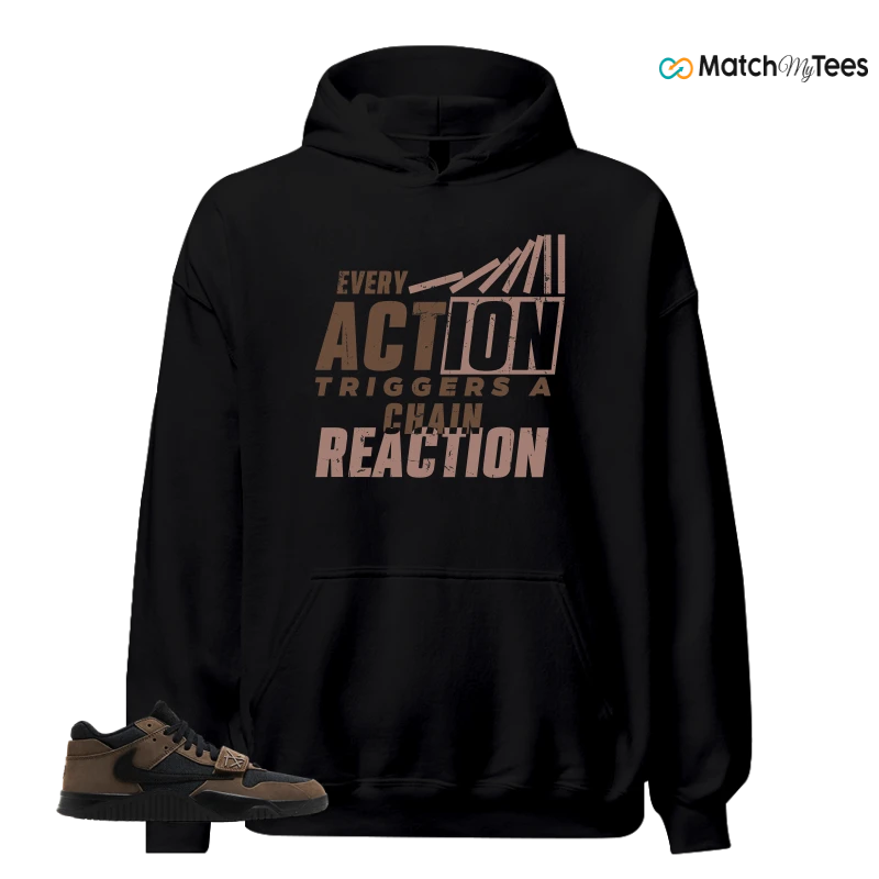NIKE JORDAN JUMPMAN JACK TRAVIS SCOTT DARK MOCHA SNEAKER Matching Tees Hoodie for Men