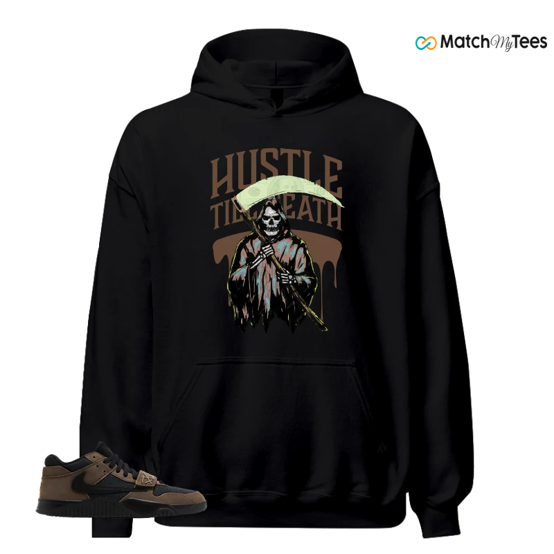 NIKE JORDAN JUMPMAN JACK TRAVIS SCOTT DARK MOCHA SNEAKER Matching Tees hoodie