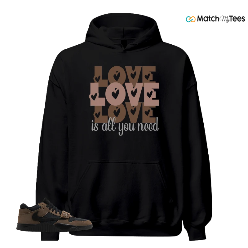 NIKE JORDAN JUMPMAN JACK TRAVIS SCOTT DARK MOCHA SNEAKER Matching Tees hoodie