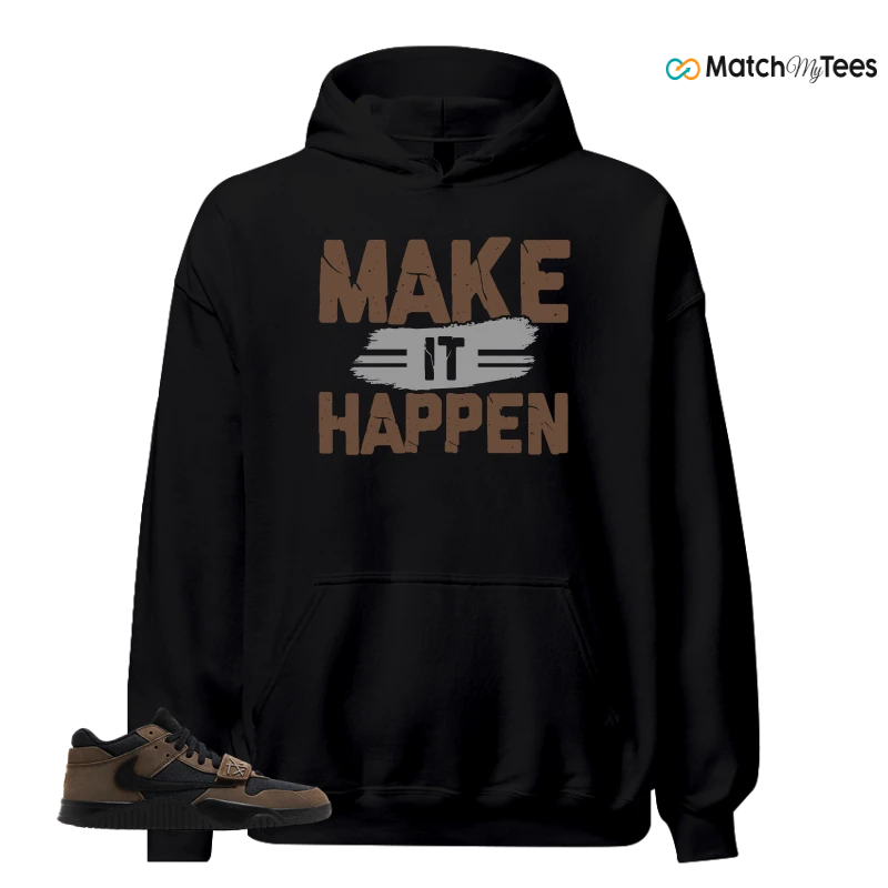 NIKE JORDAN JUMPMAN JACK TRAVIS SCOTT DARK MOCHA SNEAKER Matching Tees Hoodie for Men