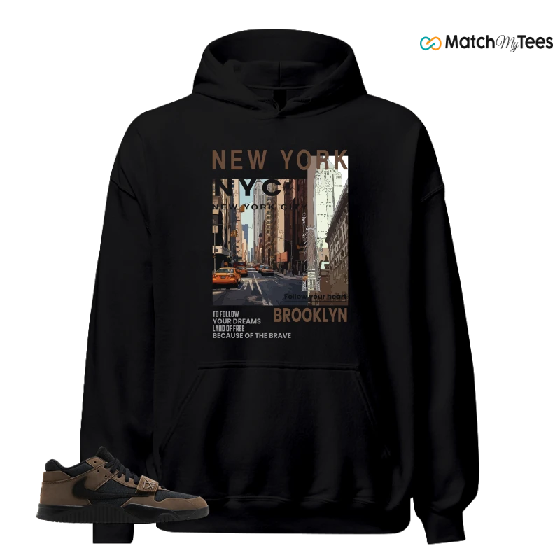 NIKE JORDAN JUMPMAN JACK TRAVIS SCOTT DARK MOCHA SNEAKER Matching Tees hoodie