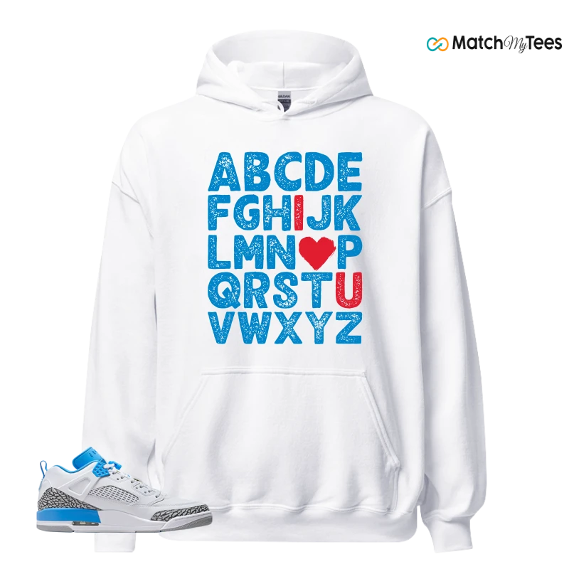 NIKE JORDAN SPIZIKE LOW UNC SNEAKER Matching Tees hoodie