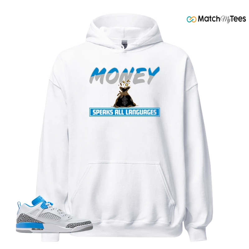 NIKE JORDAN SPIZIKE LOW UNC SNEAKER Matching Tees hoodie