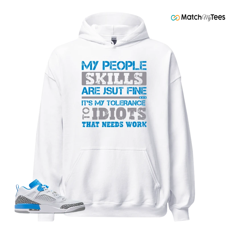 NIKE JORDAN SPIZIKE LOW UNC SNEAKER Matching Tees hoodie