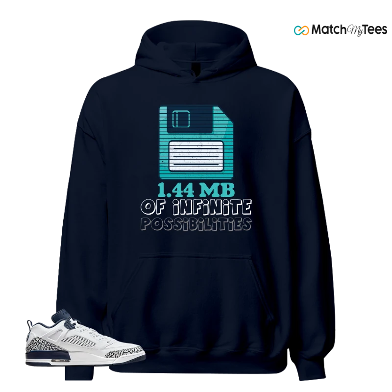 NIKE JORDAN SPIZIKE LOW WHITE OBSIDIAN SNEAKER Matching Tees hoodie