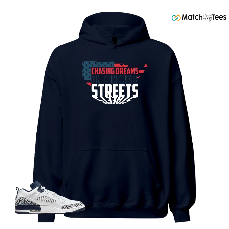 NIKE JORDAN SPIZIKE LOW WHITE OBSIDIAN SNEAKER Matching Tees hoodie