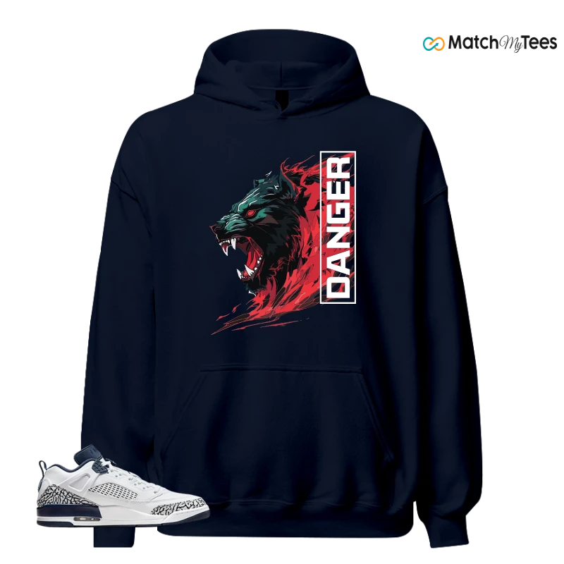 NIKE JORDAN SPIZIKE LOW WHITE OBSIDIAN SNEAKER Matching Tees hoodie