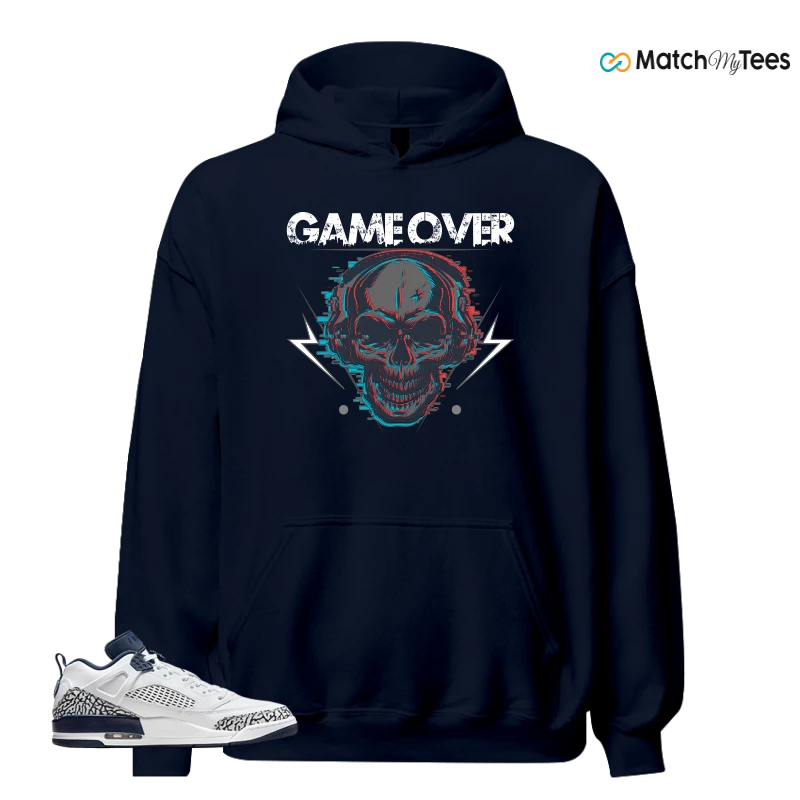 NIKE JORDAN SPIZIKE LOW WHITE OBSIDIAN SNEAKER Matching Tees hoodie