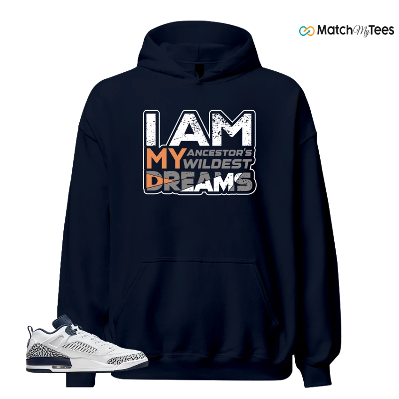 NIKE JORDAN SPIZIKE LOW WHITE OBSIDIAN SNEAKER Matching Tees hoodie