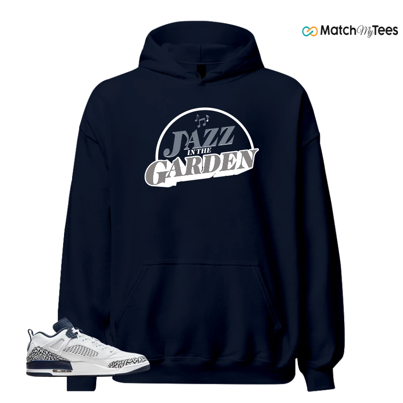 NIKE JORDAN SPIZIKE LOW WHITE OBSIDIAN SNEAKER Matching Tees hoodie