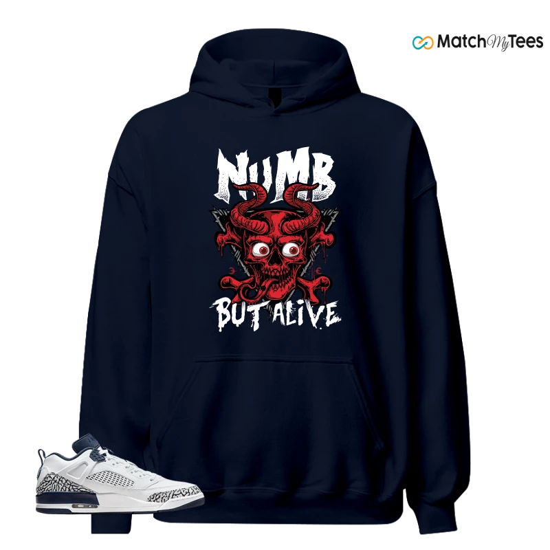 NIKE JORDAN SPIZIKE LOW WHITE OBSIDIAN SNEAKER Matching Tees hoodie