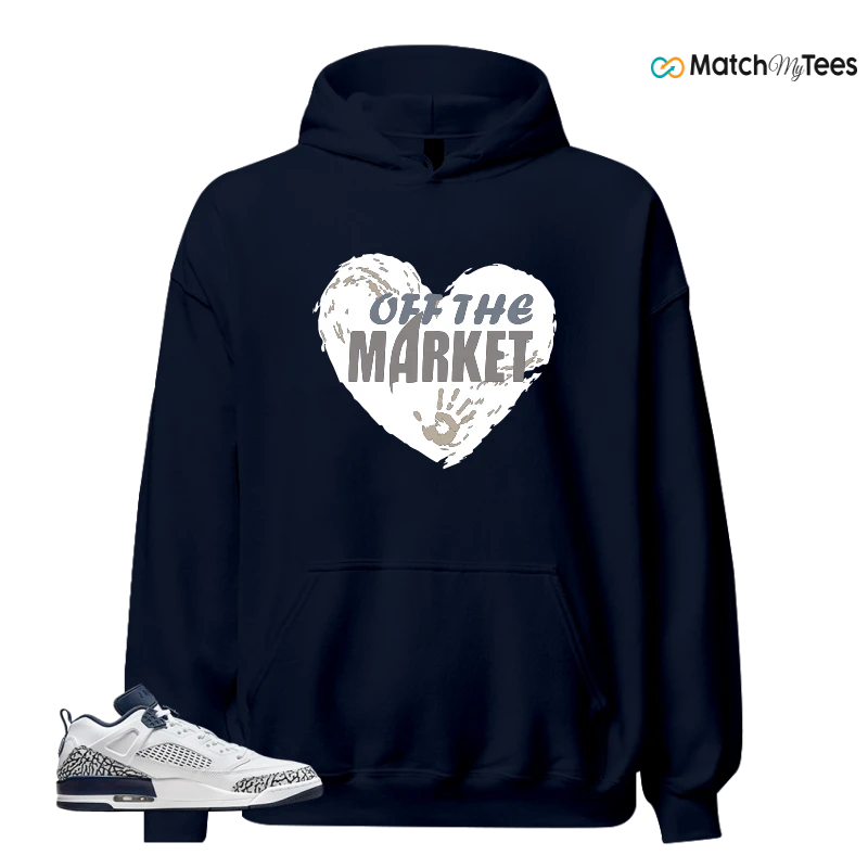 NIKE JORDAN SPIZIKE LOW WHITE OBSIDIAN SNEAKER Matching Tees hoodie