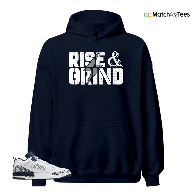NIKE JORDAN SPIZIKE LOW WHITE OBSIDIAN SNEAKER Matching Tees hoodie