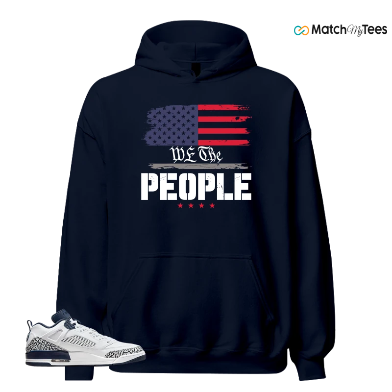 NIKE JORDAN SPIZIKE LOW WHITE OBSIDIAN SNEAKER Matching Tees hoodie