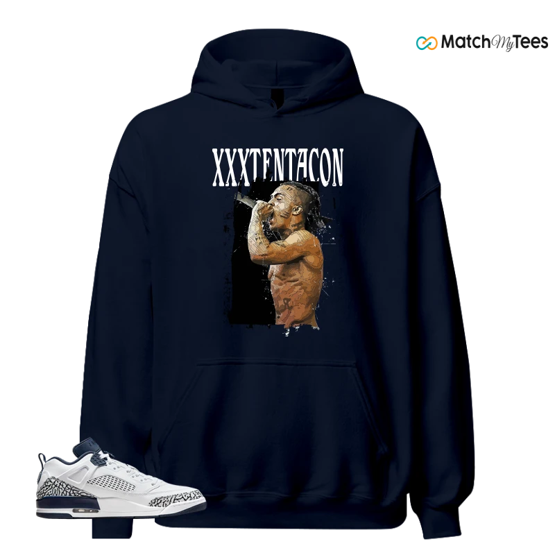 NIKE JORDAN SPIZIKE LOW WHITE OBSIDIAN SNEAKER Matching Tees hoodie