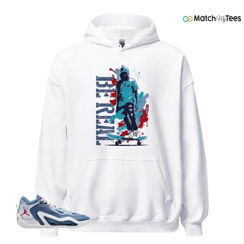 NIKE JORDAN TATUM 1 DENIM SNEAKER Matching Tees hoodie