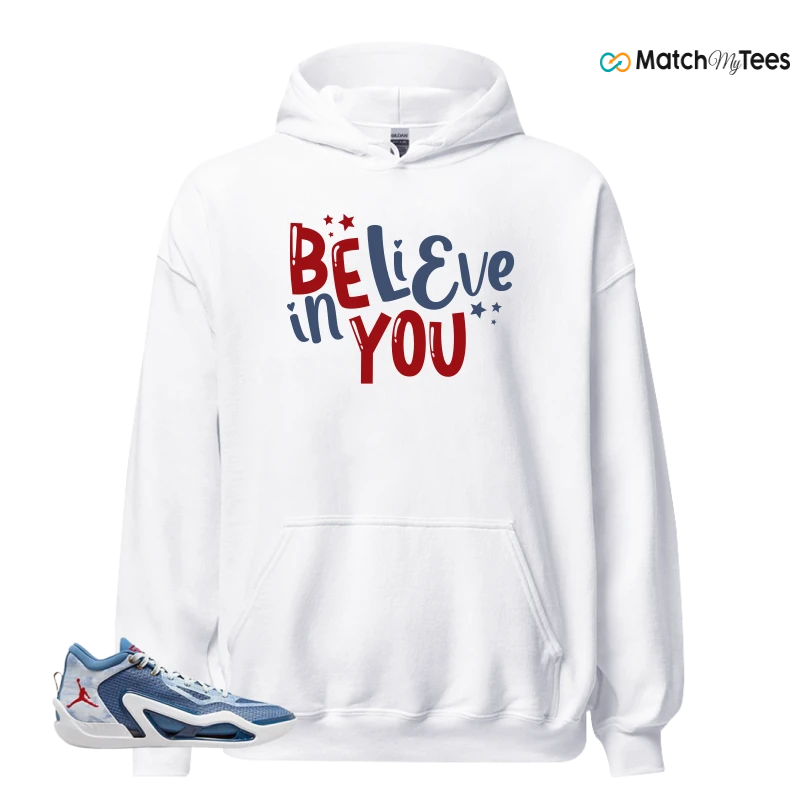 NIKE JORDAN TATUM 1 DENIM SNEAKER Matching Tees hoodie