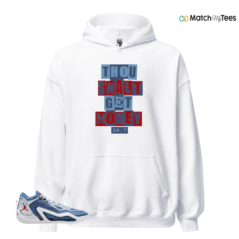 NIKE JORDAN TATUM 1 DENIM SNEAKER Matching Tees hoodie