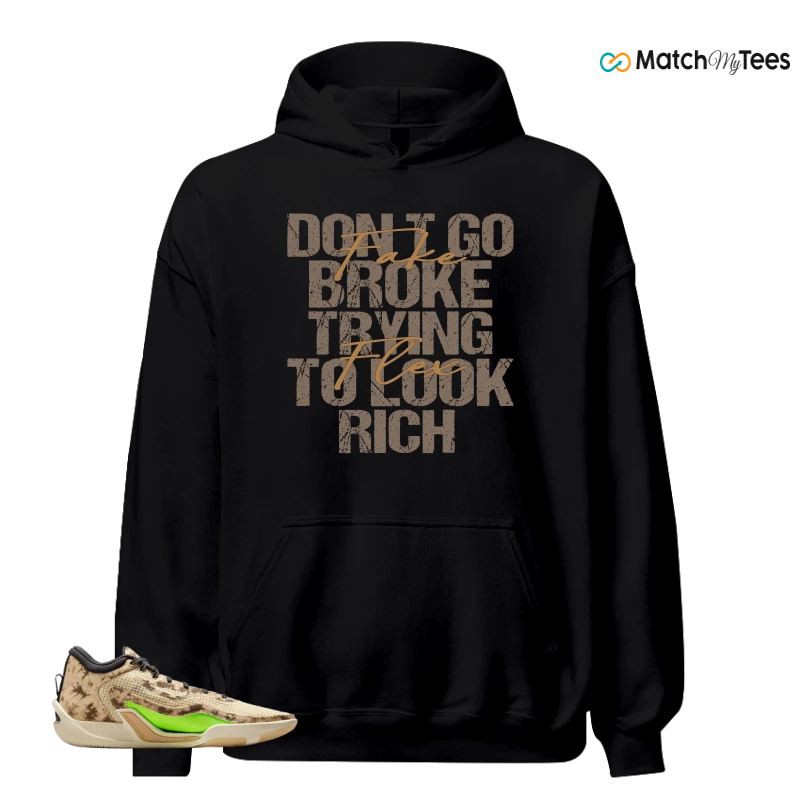 NIKE JORDAN TATUM 1 TUNNEL WALK TAN BLACK SAIL VOLT SNEAKER Matching Tees Hoodie for Men