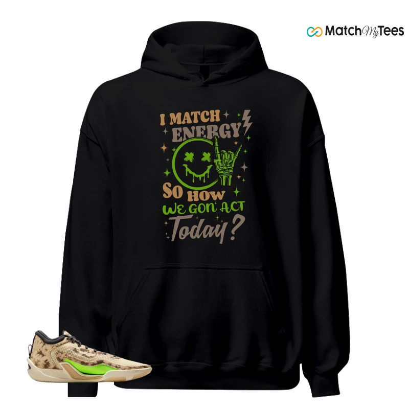 NIKE JORDAN TATUM 1 TUNNEL WALK TAN BLACK SAIL VOLT SNEAKER Matching Tees hoodie