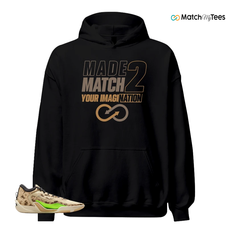 NIKE JORDAN TATUM 1 TUNNEL WALK TAN BLACK SAIL VOLT SNEAKER Matching Tees hoodie