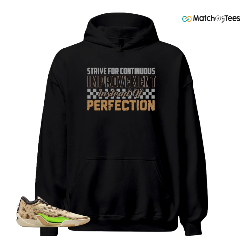NIKE JORDAN TATUM 1 TUNNEL WALK TAN BLACK SAIL VOLT SNEAKER Matching Tees Hoodie for Men