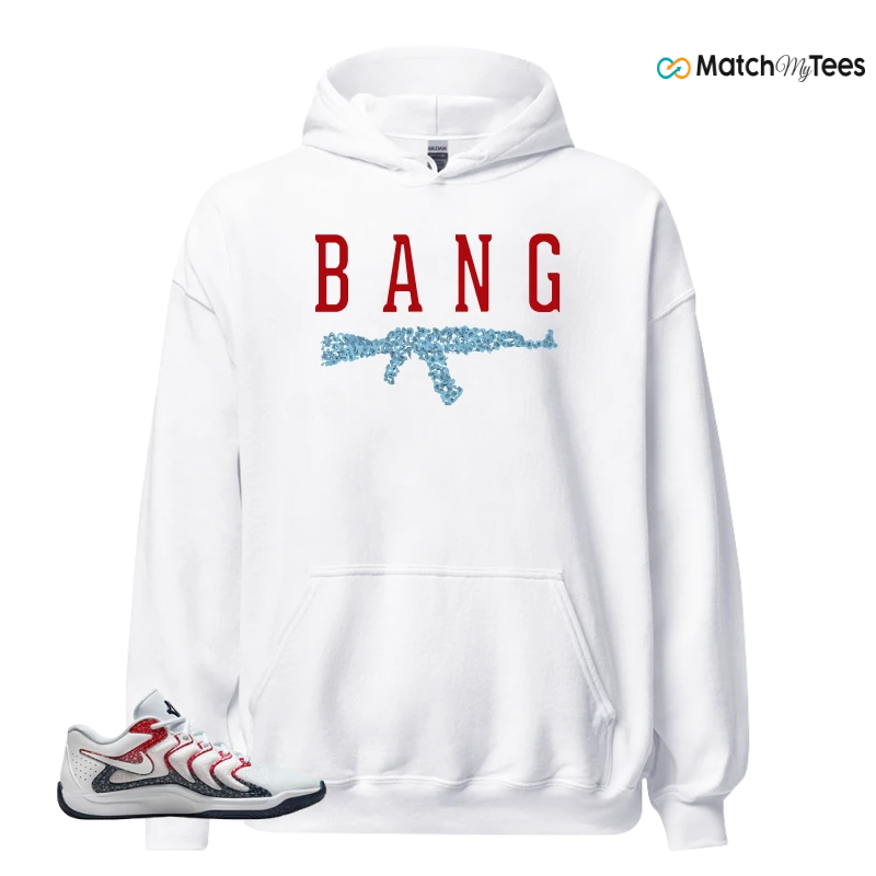 NIKE KD 17 USA WHITE UNIVERSITY RED OBSIDIAN SNEAKER Matching Tees hoodie