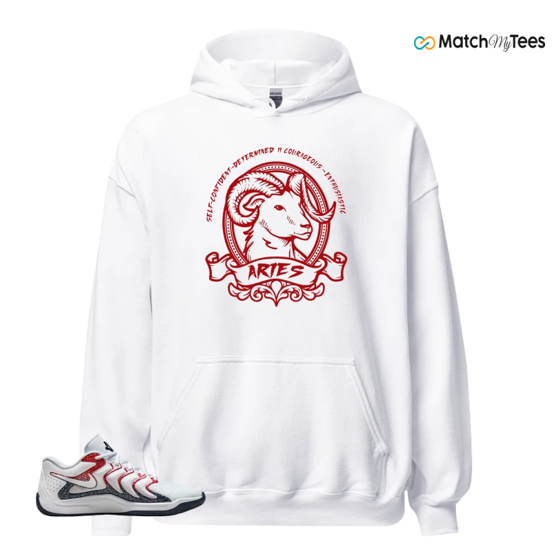 NIKE KD 17 USA WHITE UNIVERSITY RED OBSIDIAN SNEAKER Matching Tees hoodie