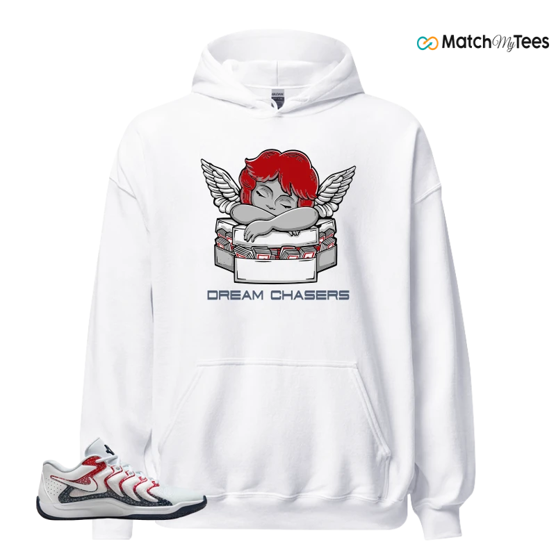 NIKE KD 17 USA WHITE UNIVERSITY RED OBSIDIAN SNEAKER Matching Tees hoodie