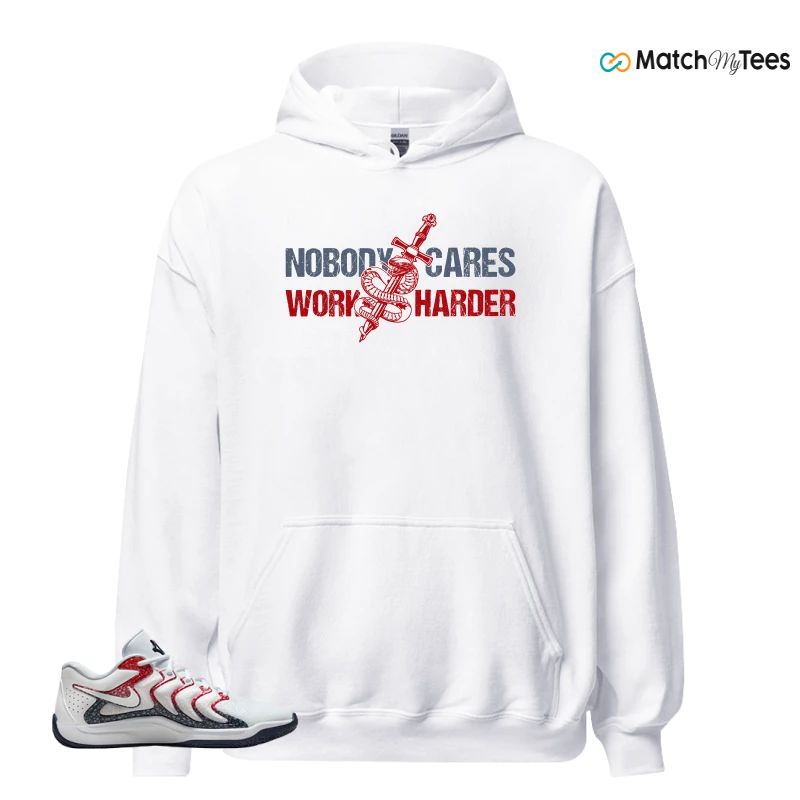 NIKE KD 17 USA WHITE UNIVERSITY RED OBSIDIAN SNEAKER Matching Tees hoodie