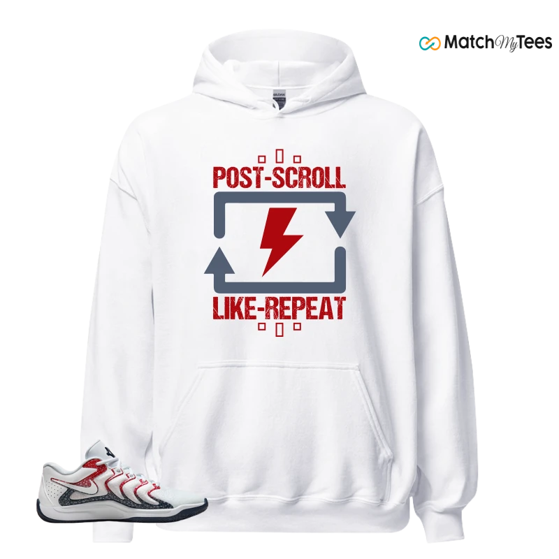 NIKE KD 17 USA WHITE UNIVERSITY RED OBSIDIAN SNEAKER Matching Tees hoodie