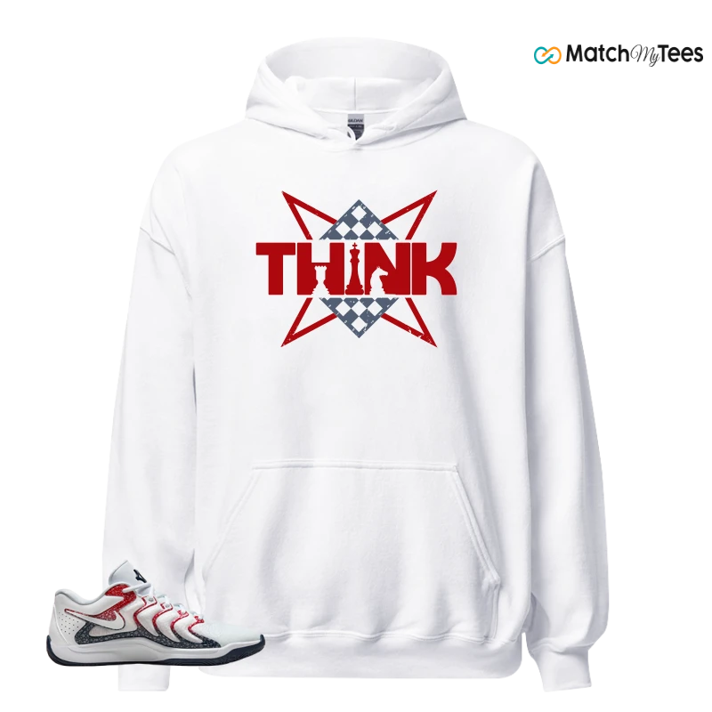 NIKE KD 17 USA WHITE UNIVERSITY RED OBSIDIAN SNEAKER Matching Tees hoodie
