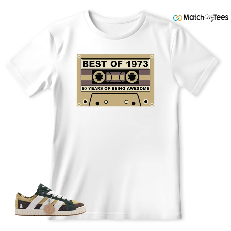 ADIDAS N BAPE 1ST CAMO GREEN WHITE SNEAKER Matching Tees t-shirt
