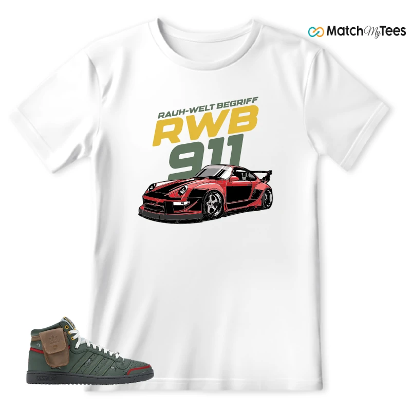 ADIDAS TOP TEN HI STAR WARS BOBA FETT SNEAKER Matching Tees t-shirt