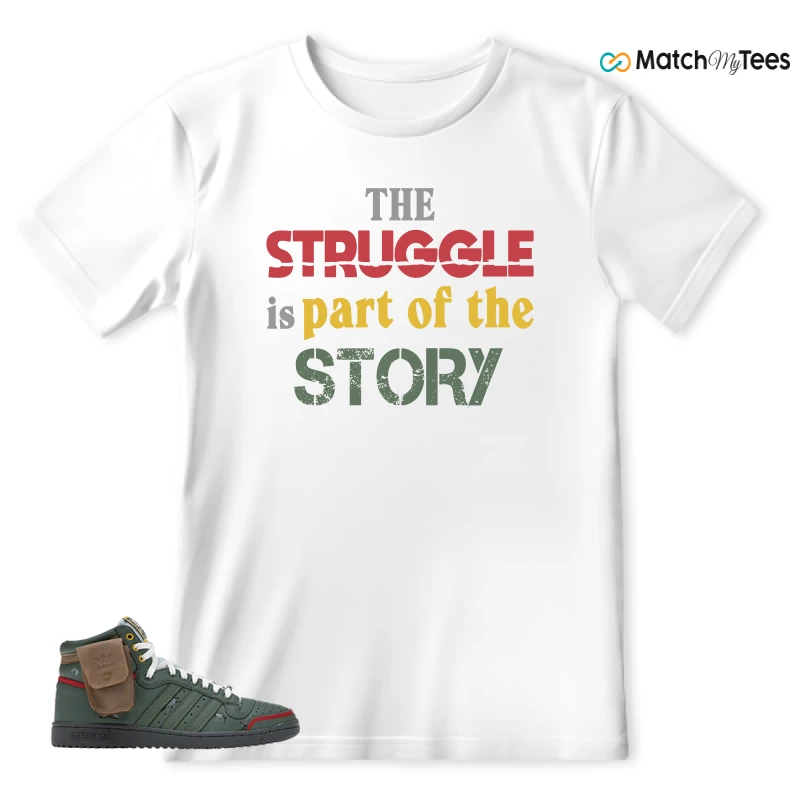 ADIDAS TOP TEN HI STAR WARS BOBA FETT SNEAKER Matching Tees t-shirt