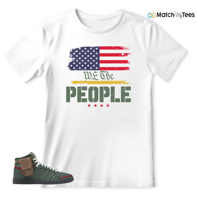 ADIDAS TOP TEN HI STAR WARS BOBA FETT SNEAKER Matching Tees t-shirt