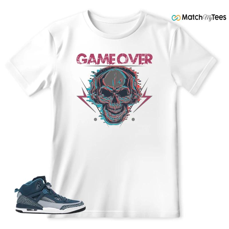 NIKE JORDAN SPIZIKE SPACE BLUE SNEAKER Matching Tees t-shirt
