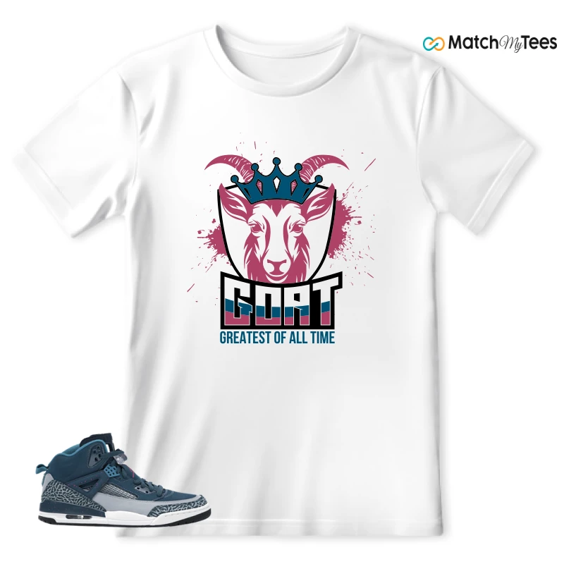 NIKE JORDAN SPIZIKE SPACE BLUE SNEAKER Matching Tees t-shirt
