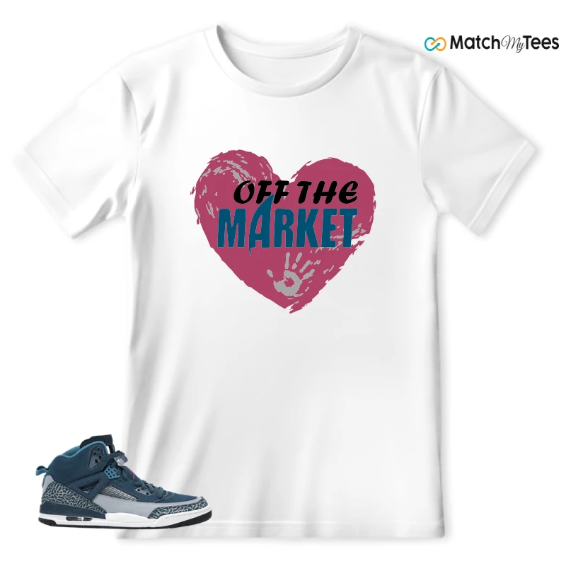 NIKE JORDAN SPIZIKE SPACE BLUE SNEAKER Matching Tees t-shirt