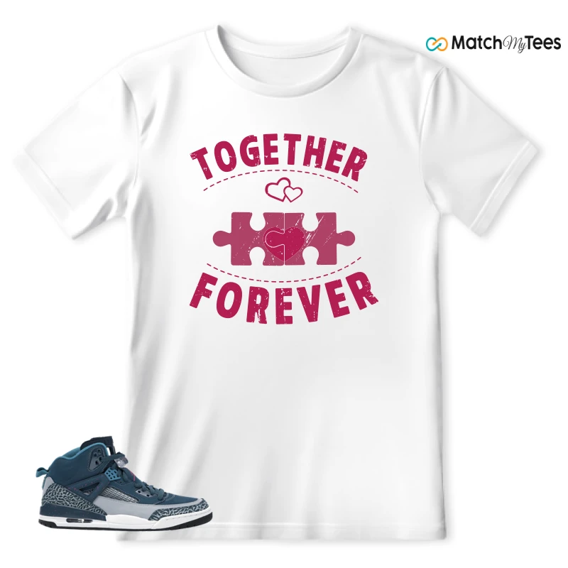 NIKE JORDAN SPIZIKE SPACE BLUE SNEAKER Matching Tees t-shirt