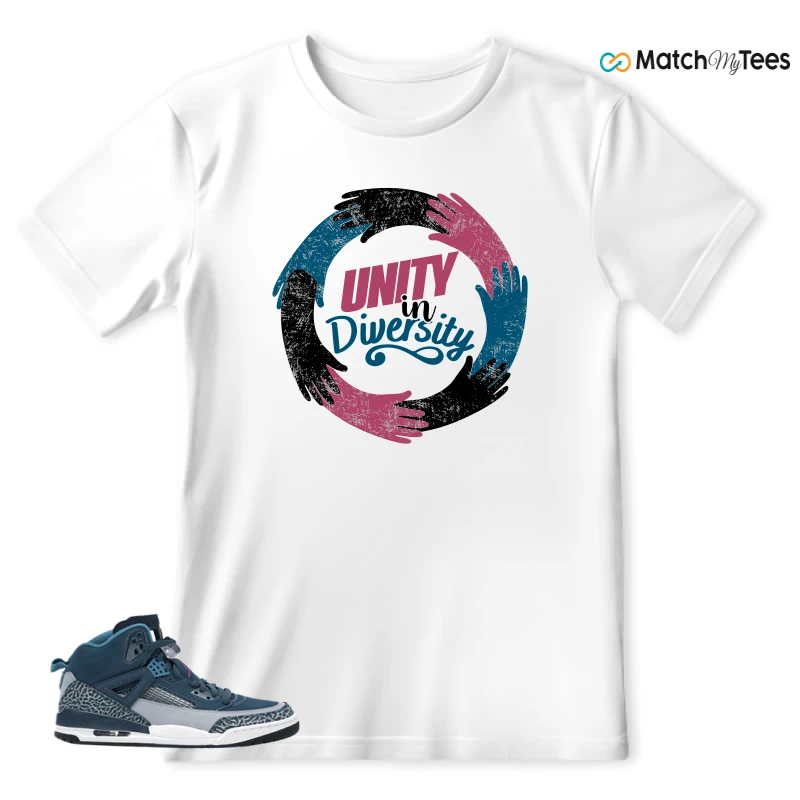 NIKE JORDAN SPIZIKE SPACE BLUE SNEAKER Matching Tees t-shirt